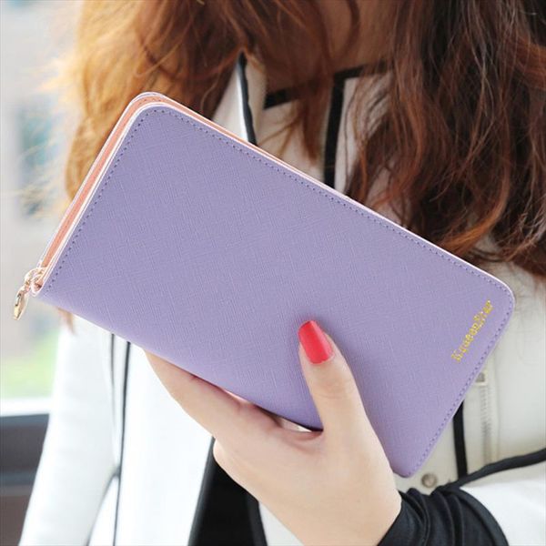 2020 fashion 7 colors pu leather long wallets women brand solid clutch portable casual lady cash purse card holder gift, Red;black
2020 fashion 7 colors pu leather long wallets women brand solid clutch portable casual lady cash purse card holder gift, Red;black