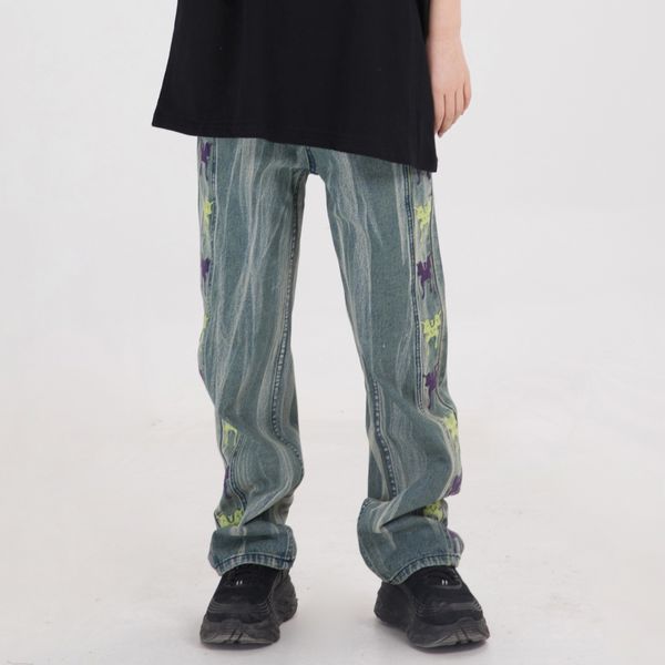 2021 new old fashioned butterfly shaped jeans of the african eden straight halajuko hip hop casual pants for men fap0, Blue
2021 new old fashioned butterfly shaped jeans of the african eden straight halajuko hip hop casual pants for men fap0, Blue