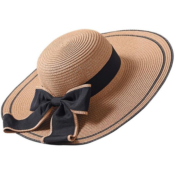 wide brim hats ht1685 summer hat women solid packable large brimmed sun lady black big bow female floppy straw beach, Blue;gray
wide brim hats ht1685 summer hat women solid packable large brimmed sun lady black big bow female floppy straw beach, Blue;gray