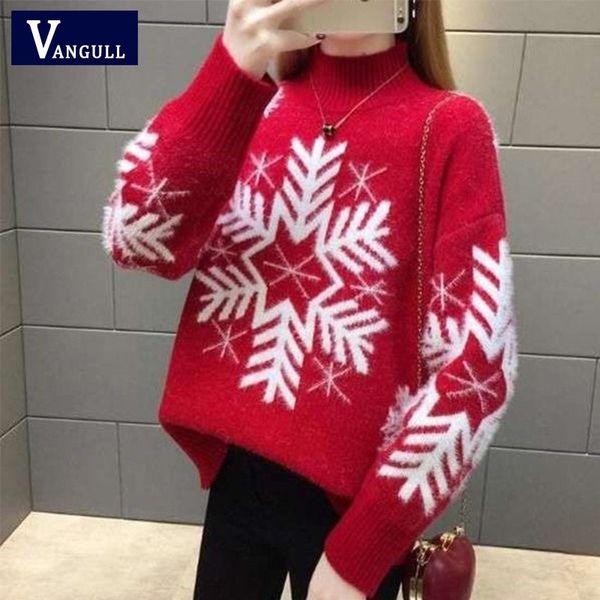 vangull new autumn winter women knitted sweaters pullovers turtleneck long sleeve snow christmas slim elastic short sweater y200116, White;black
vangull new autumn winter women knitted sweaters pullovers turtleneck long sleeve snow christmas slim elastic short sweater y200116, White;black