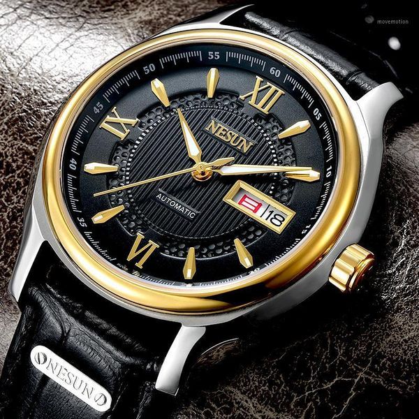 switzerland nesun japan import nh36a automatic movement watch men men's watches sapphire genuine leather n9205-21, Slivery;brown
switzerland nesun japan import nh36a automatic movement watch men men's watches sapphire genuine leather n9205-21, Slivery;brown