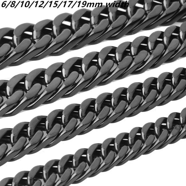 6/8/10/12/15/17/19mm curb cuban link chain jewelry stainless steel necklace for motorcycle men chain man, Silver
6/8/10/12/15/17/19mm curb cuban link chain jewelry stainless steel necklace for motorcycle men chain man, Silver