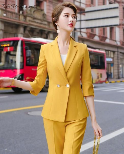 new styles formal pantsuits with 2 piece set pants and jackets coat for women professional office work wear blazers pants suits, White
new styles formal pantsuits with 2 piece set pants and jackets coat for women professional office work wear blazers pants suits, White