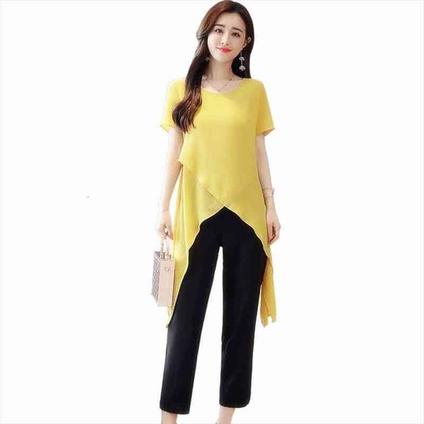 casual shorts sleeves summer pure split plus size 7xl chiffon shirts street oversized slim irregular blouses woman, White
casual shorts sleeves summer pure split plus size 7xl chiffon shirts street oversized slim irregular blouses woman, White