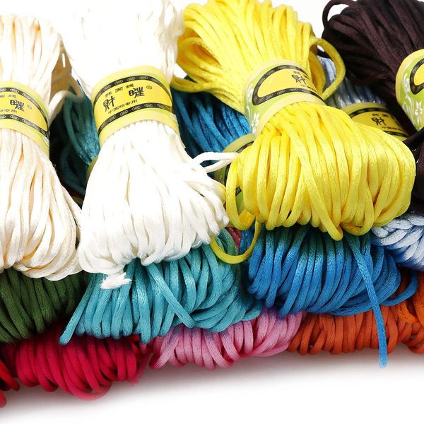 20m lot braided macrame silk macrame cord rope thread wire 2mm diy chinese knot satin nylon bracelets making findings beading h jllkiq
20m lot braided macrame silk macrame cord rope thread wire 2mm diy chinese knot satin nylon bracelets making findings beading h jllkiq