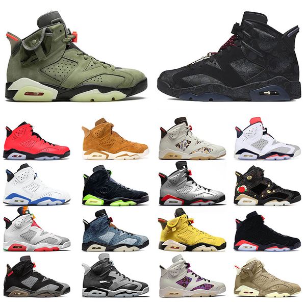 jumpman 6 6s mens womens basketball shoes travis scott cactus jack smoke grey hare floral athletic trainers sports sneakers, White;red
jumpman 6 6s mens womens basketball shoes travis scott cactus jack smoke grey hare floral athletic trainers sports sneakers, White;red
