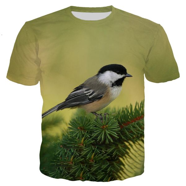 new cool bird 3d print shirts horror anime horror men clothing
