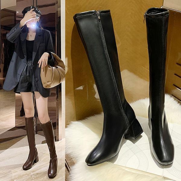 women boots over knee boots-women brand women's shoes booties woman 2020 high heels winter footwear zipper round toe shoes, Black
women boots over knee boots-women brand women's shoes booties woman 2020 high heels winter footwear zipper round toe shoes, Black