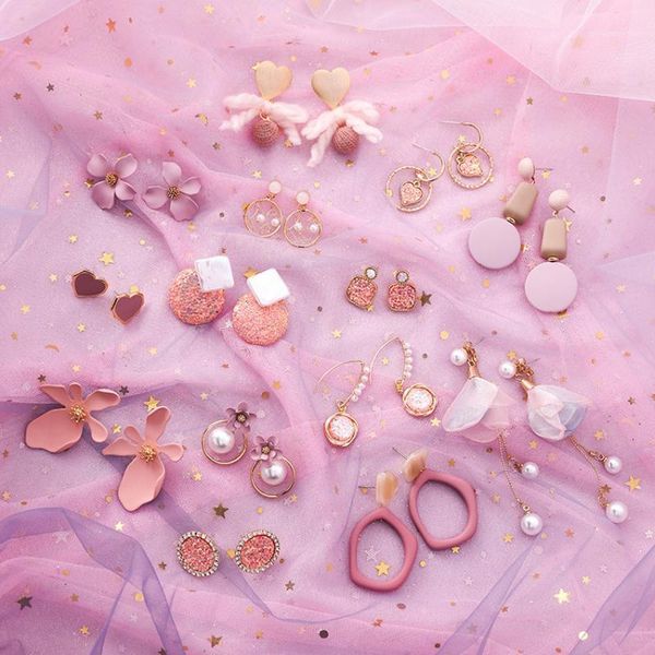 korea style fashion pink earrings cute girl geometric triangle square bow small drop earrings for women fashion hair accessories1, Silver
korea style fashion pink earrings cute girl geometric triangle square bow small drop earrings for women fashion hair accessories1, Silver