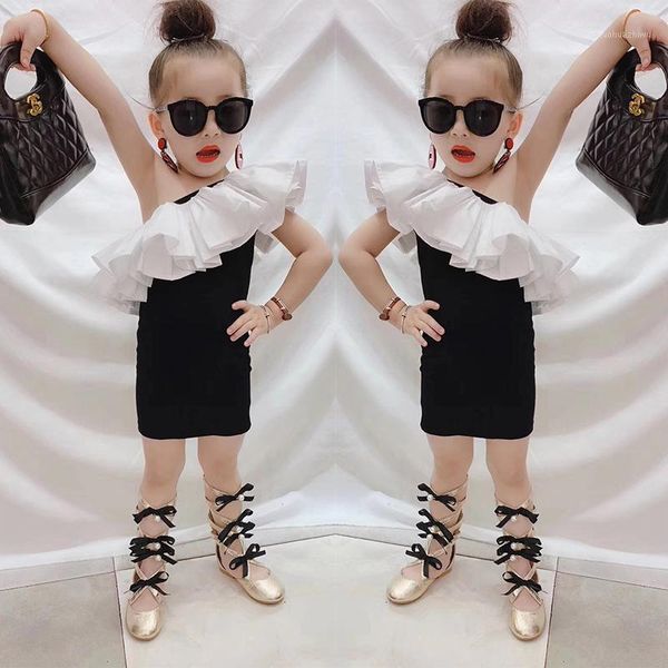 girl's dresses summer girls vest dress baby hip kids vestidos children streetwear clothes ruffles one shoulder 2 to 12 yrs1, Red;yellow
girl's dresses summer girls vest dress baby hip kids vestidos children streetwear clothes ruffles one shoulder 2 to 12 yrs1, Red;yellow