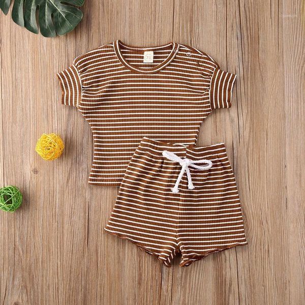 clothing sets 2021 summer striped 0-4y kids baby boys girls short sleeve t-shirt +shorts 2pcs soft cotton loose outfits set1, White
clothing sets 2021 summer striped 0-4y kids baby boys girls short sleeve t-shirt +shorts 2pcs soft cotton loose outfits set1, White