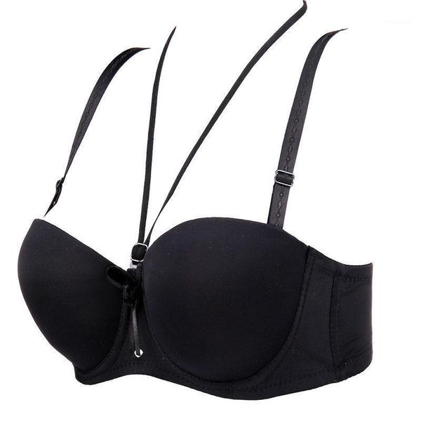 women push up bra seamless bras lingerie women's underwear bralette strapless brassiere demi invisible bra intimates for female1, Red;black 
women push up bra seamless bras lingerie women's underwear bralette strapless brassiere demi invisible bra intimates for female1, Red;black
