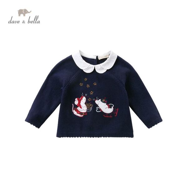 dbs14999-1 dave bella autumn cute baby girls christmas bow cartoon knitted sweater kids fashion toddler boutique, Blue
dbs14999-1 dave bella autumn cute baby girls christmas bow cartoon knitted sweater kids fashion toddler boutique, Blue