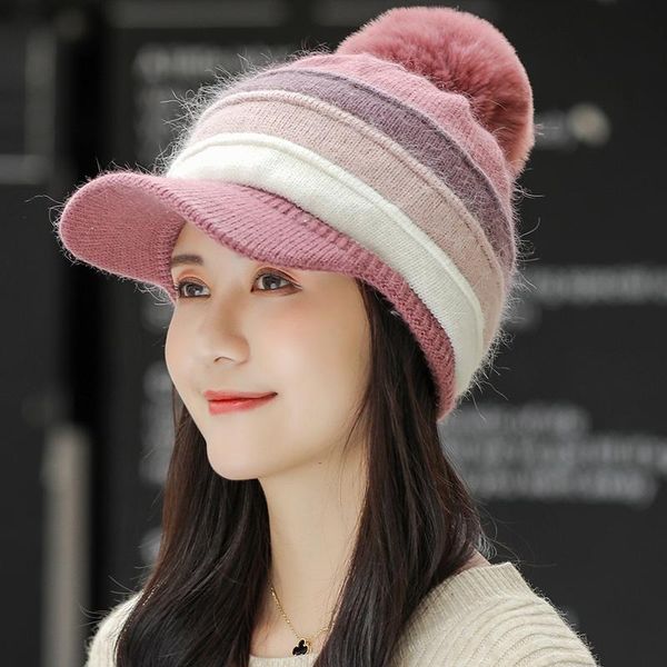 simple winter hat for women pompom beanie hat knitted rabbit fur hat womens winter ski skullies beanies female fur cap sqcxdy pingtoy, Black;white
simple winter hat for women pompom beanie hat knitted rabbit fur hat womens winter ski skullies beanies female fur cap sqcxdy pingtoy, Black;white