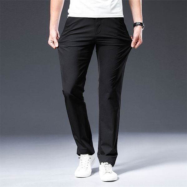 browon 2020 new arrival men's pant spring summer breathable solid color mid straight loose men trousers plus size 42 lj201221, Black
browon 2020 new arrival men's pant spring summer breathable solid color mid straight loose men trousers plus size 42 lj201221, Black
