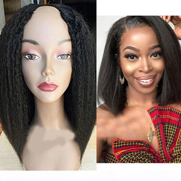 middle open 100% human hair afro kinky straight u part wigs 100% unprocessed peruvian short bob wig yaki straight wig virgin hair, Black
middle open 100% human hair afro kinky straight u part wigs 100% unprocessed peruvian short bob wig yaki straight wig virgin hair, Black