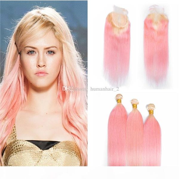 ombre hair bundles with lace closure 4pcs lot two tone #613 blonde pink dark root ombre straight virgin human hair extensions with closure, Black;brown
ombre hair bundles with lace closure 4pcs lot two tone #613 blonde pink dark root ombre straight virgin human hair extensions with closure, Black;brown