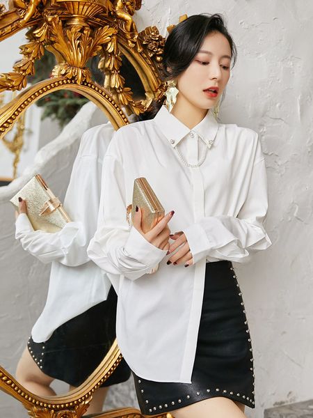 2021 new loose women dressed in white long sleeve office female streetwear lady shirt s9zm
2021 new loose women dressed in white long sleeve office female streetwear lady shirt s9zm