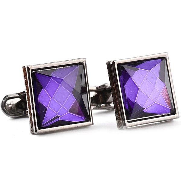 shirt classic cufflinks for mens brand big square purple crystal zircon fashion cuff link male luxury black gun plated wedding cuff jg3e2, Silver
shirt classic cufflinks for mens brand big square purple crystal zircon fashion cuff link male luxury black gun plated wedding cuff jg3e2, Silver