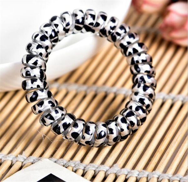 women hair ring leopard print telephone wire cord coil elastic hair ties trendy hairbands bracelet stretchy hair scrunchies ropes ly10162, Slivery;white
women hair ring leopard print telephone wire cord coil elastic hair ties trendy hairbands bracelet stretchy hair scrunchies ropes ly10162, Slivery;white