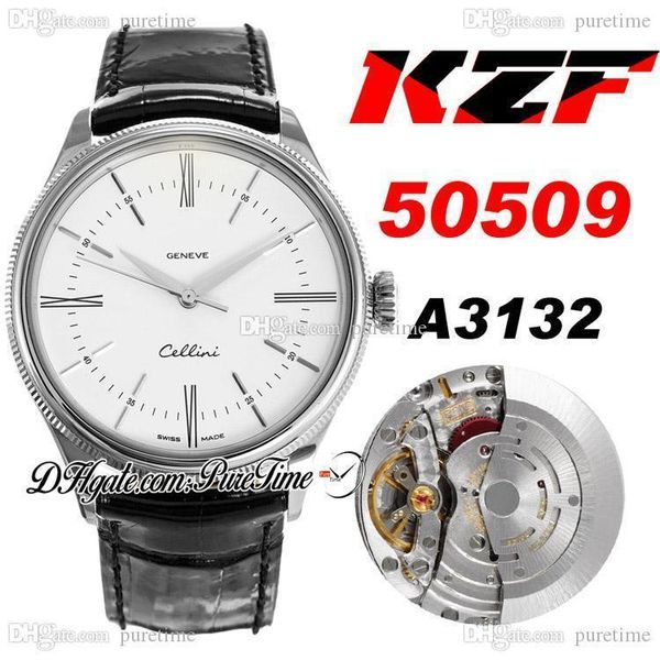2021 kzf cellini 50509 cal a3132 автоматические мужские часы 39 мм 904l сталь белый циферблат римские маркеры черная кожа лучший издание pur, Slivery;brown
2021 kzf cellini 50509 cal a3132 автоматические мужские часы 39 мм 904l сталь белый циферблат римские маркеры черная кожа лучший издание pur, Slivery;brown