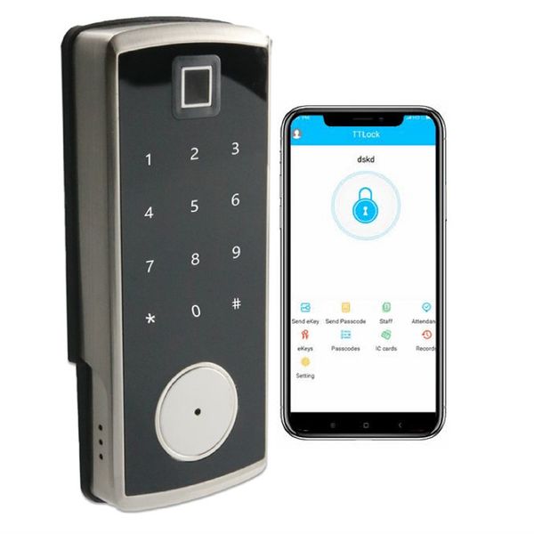 

Smart Phone APP Digital Password and Card Lock WIFI Biometric Fingerprint Digital Door Lock (WIFI Included price)