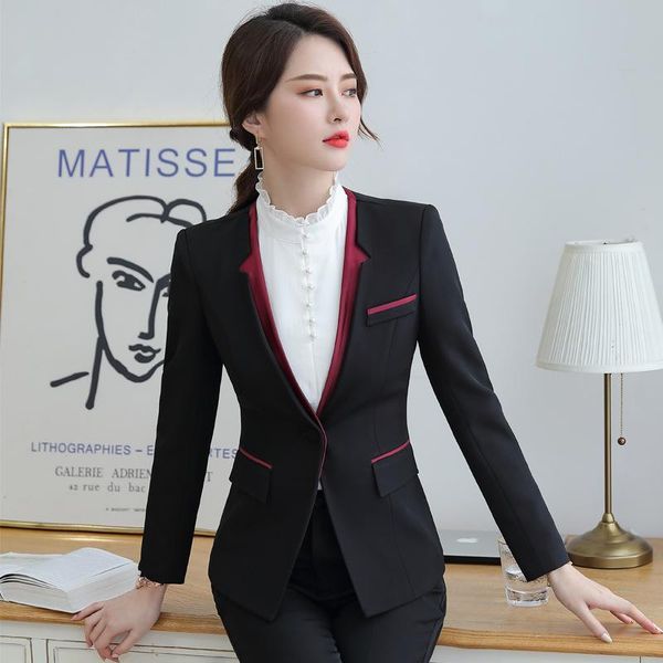 autumn and winter new classic professional suit pants solid color slim female jacket casual pants interview outfit, White
autumn and winter new classic professional suit pants solid color slim female jacket casual pants interview outfit, White