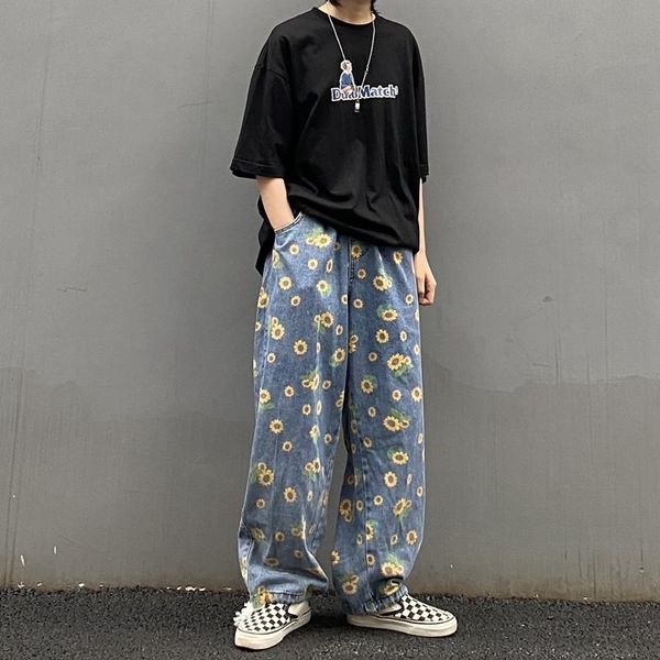streetwear hip hop daisy embroidery vintage jeans for men 2020 lace up oversized casual denim pants washed jean homme 3xl plus, Blue
streetwear hip hop daisy embroidery vintage jeans for men 2020 lace up oversized casual denim pants washed jean homme 3xl plus, Blue