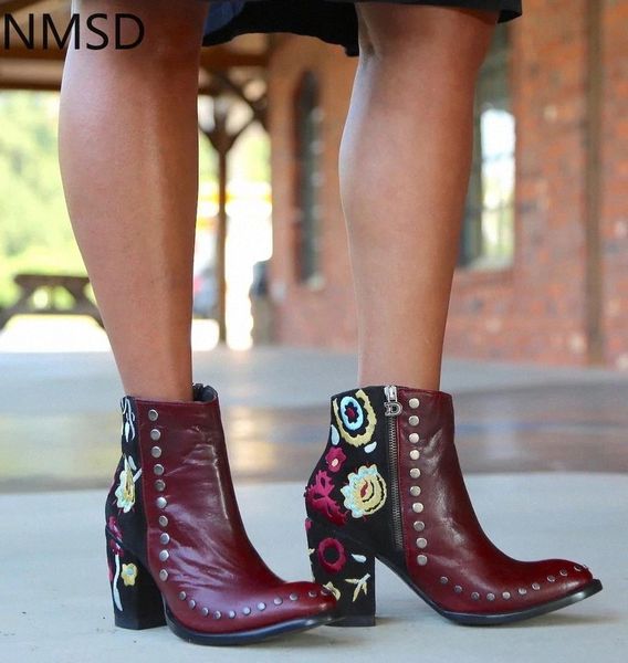 2020 new winter fashion high-heeled women ankle boots rivet embroidered non-slip women boots pointed side pull-up women's #ua6d, Black
2020 new winter fashion high-heeled women ankle boots rivet embroidered non-slip women boots pointed side pull-up women's #ua6d, Black