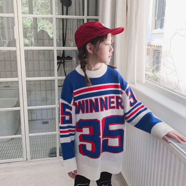 huzhou zhili 2020 autumn and winter new children's woolen drs fashion foreign sle girl's middle long letter sweater, Blue
huzhou zhili 2020 autumn and winter new children's woolen drs fashion foreign sle girl's middle long letter sweater, Blue