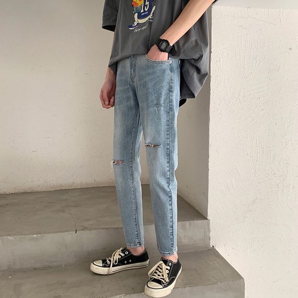 men's wear fall 2020 new style jeans with holes jeans and jeansmen's slim fit elastic leggingstrendy beggarstrousersmen's 9uo, Blue
men's wear fall 2020 new style jeans with holes jeans and jeansmen's slim fit elastic leggingstrendy beggarstrousersmen's 9uo, Blue