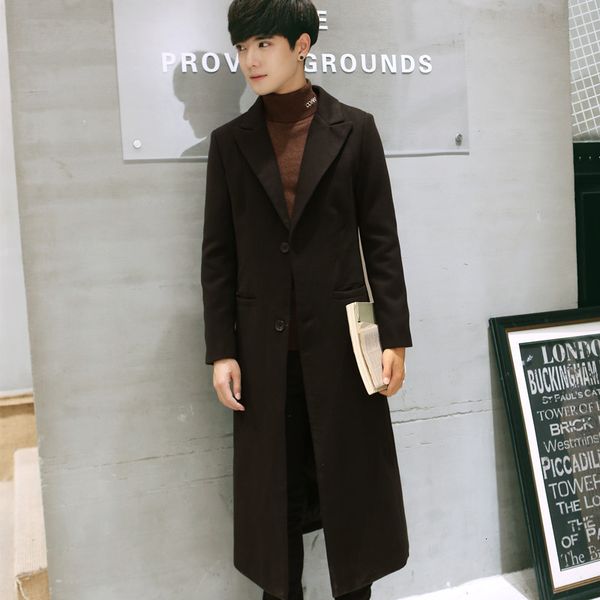 autumn and winter new long woolen windbreaker korean slim coat fashion men's wear, Tan;black
autumn and winter new long woolen windbreaker korean slim coat fashion men's wear, Tan;black