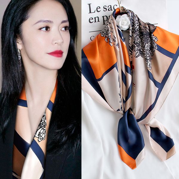 90cm large small scarf, women can wear it spring autumn, thin shawl autumn and hangzhou silk scarf in winter, Blue;gray
90cm large small scarf, women can wear it spring autumn, thin shawl autumn and hangzhou silk scarf in winter, Blue;gray