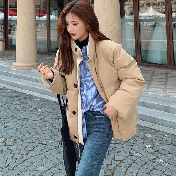 2020 new winter solid color women coat thick warm loose casual jacket female long sleeve outwear elegant, Black 
2020 new winter solid color women coat thick warm loose casual jacket female long sleeve outwear elegant, Black