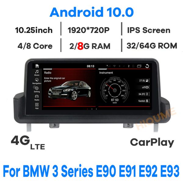 10.25" 8core 8+64g android 10 car multimedia player gps navigation radio for bmw 3 series e90 e91 e92 e93 2005-2012 stereo 4g
10.25" 8core 8+64g android 10 car multimedia player gps navigation radio for bmw 3 series e90 e91 e92 e93 2005-2012 stereo 4g
