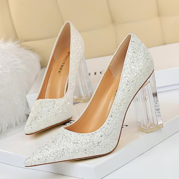 bigtree woman pointed toe pumps transparent crystal heel high heels shoes female nightclub glitter ladies office shoes, Black
bigtree woman pointed toe pumps transparent crystal heel high heels shoes female nightclub glitter ladies office shoes, Black