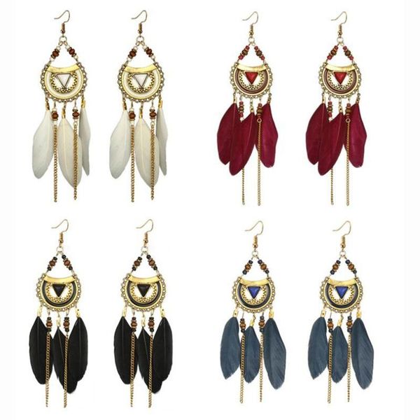 classic lady feather long drop earrings luxury tassels earrings wedding fashion jewelry for women beach resort beach earring, Silver
classic lady feather long drop earrings luxury tassels earrings wedding fashion jewelry for women beach resort beach earring, Silver