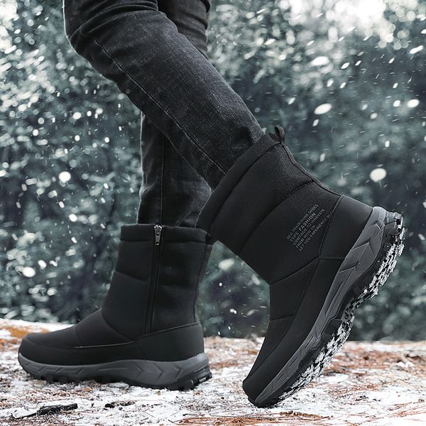 2020 new winter cotton shoes mens cross-border winter new high-shoes mens fleece thickened mens snow boots, Black
2020 new winter cotton shoes mens cross-border winter new high-shoes mens fleece thickened mens snow boots, Black