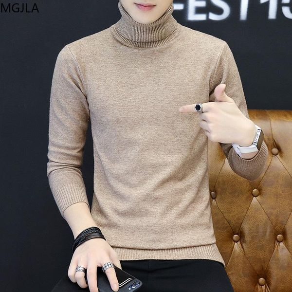 men's sweaters winter 2021 high neck sweater casual solid color slim fit t-shirt youth collar men, White;black
men's sweaters winter 2021 high neck sweater casual solid color slim fit t-shirt youth collar men, White;black