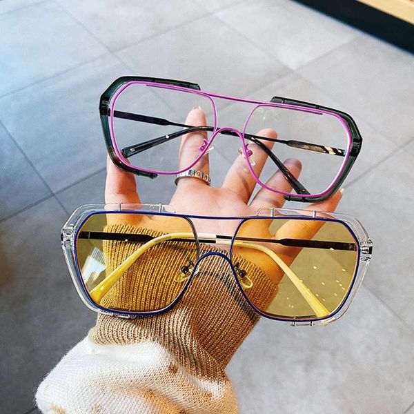 women's new large frame square sunglasses double net red sunglasses driving anti ultraviolet eye protection toad glasses, White;black
women's new large frame square sunglasses double net red sunglasses driving anti ultraviolet eye protection toad glasses, White;black