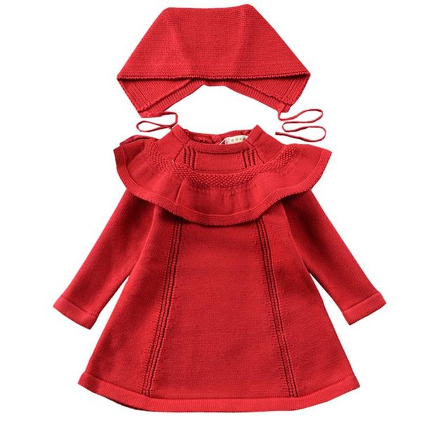new baby girls sweater dress+cap 2pcs girls clothes 0-5yrs infant girl knitted dress brand cotton kids long sleeve clothes, Red;yellow
new baby girls sweater dress+cap 2pcs girls clothes 0-5yrs infant girl knitted dress brand cotton kids long sleeve clothes, Red;yellow