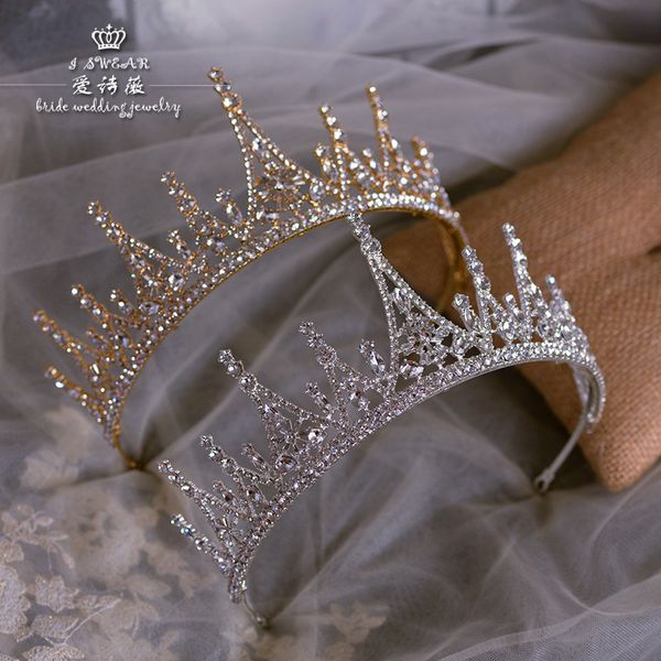 aisiwei rhinestone alloy gift princess hair ornament european style bridal wedding shoot crown headdress accessories, Silver
aisiwei rhinestone alloy gift princess hair ornament european style bridal wedding shoot crown headdress accessories, Silver