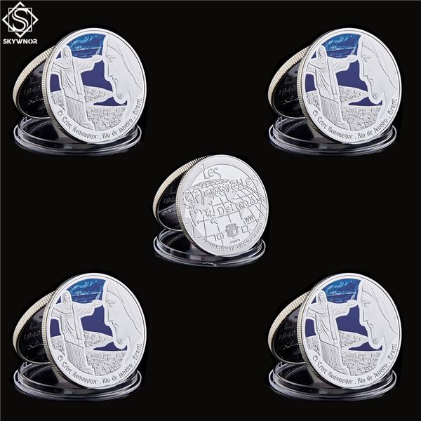 5pcs jesus christianity south america brazil rio landmark craft commemorative silver plated coin collection
5pcs jesus christianity south america brazil rio landmark craft commemorative silver plated coin collection