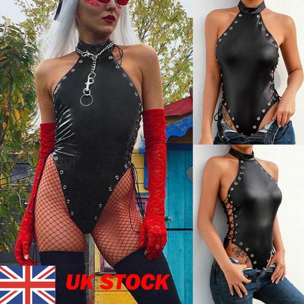 сексуальный женского wet look комбинезоны бинты выдалбливают черный bodysuits, Black;white
сексуальный женского wet look комбинезоны бинты выдалбливают черный bodysuits, Black;white