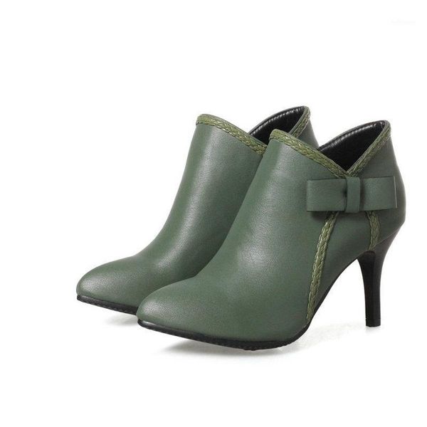 sweet lady high heels shoes spring fall winter pumps boots for woman olive green women ankle boots with bowtie bowknot1, Black
sweet lady high heels shoes spring fall winter pumps boots for woman olive green women ankle boots with bowtie bowknot1, Black