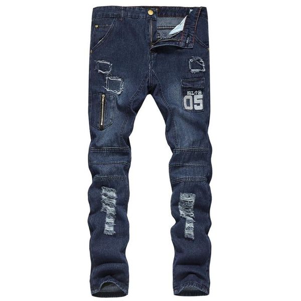 men's jeans 2021 hole slim trousers denim elastic skinny cotton male streetwear pencil pants men, Blue
men's jeans 2021 hole slim trousers denim elastic skinny cotton male streetwear pencil pants men, Blue