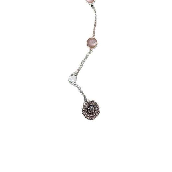 s925 silver old daisy pendant pink fritillary bracelet exclusive design jewel, Golden;silver
s925 silver old daisy pendant pink fritillary bracelet exclusive design jewel, Golden;silver