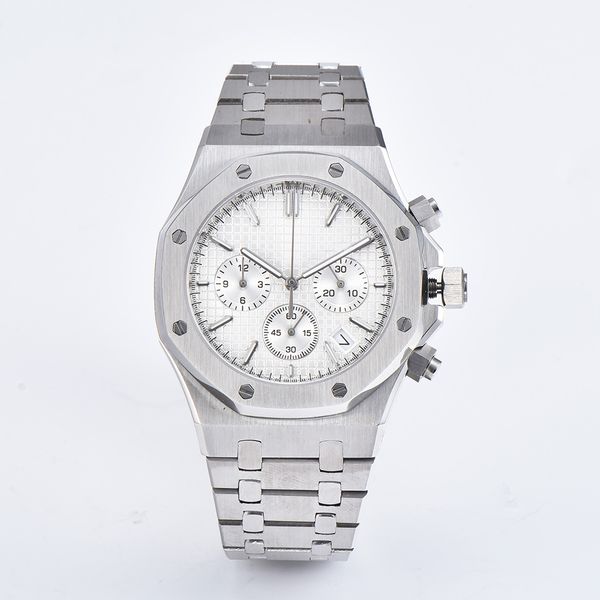 mens watches japan vk chronograph movement watches full stainless steel 5atm waterproof super luminous 42mm montre de luxe, Slivery;brown
mens watches japan vk chronograph movement watches full stainless steel 5atm waterproof super luminous 42mm montre de luxe, Slivery;brown