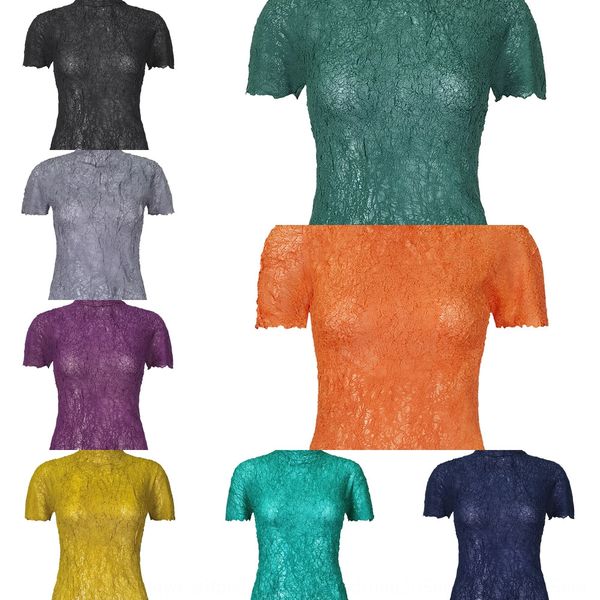2020 summer new elegant stand collar short sleeve base t-shirt shirt sanzhai pleated women's lightthin slim t-shirt 4mlj5, White
2020 summer new elegant stand collar short sleeve base t-shirt shirt sanzhai pleated women's lightthin slim t-shirt 4mlj5, White