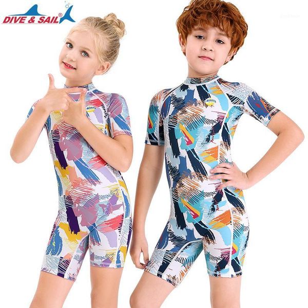 children's swimwear short sleeve swimsuits kids one pieces back zip quick dry surfing lycra wetsuit sunsuit upf50+ girl/boy 2-12 years1
children's swimwear short sleeve swimsuits kids one pieces back zip quick dry surfing lycra wetsuit sunsuit upf50+ girl/boy 2-12 years1